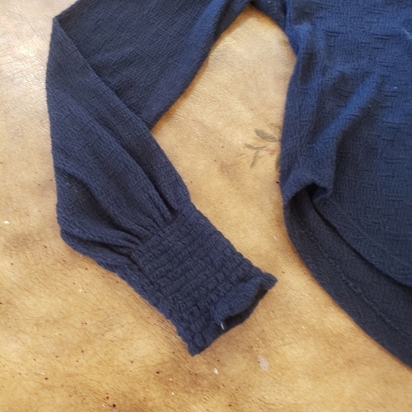 Free People Easy Breezy  Boho Henley Long Sleeve Button Shirt Size XS - Picture 11 of 16